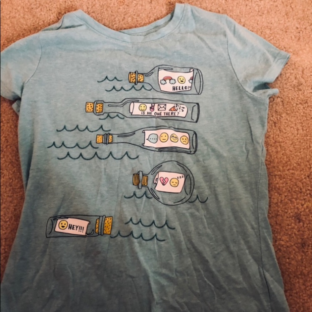 Funny floating bottle shirts